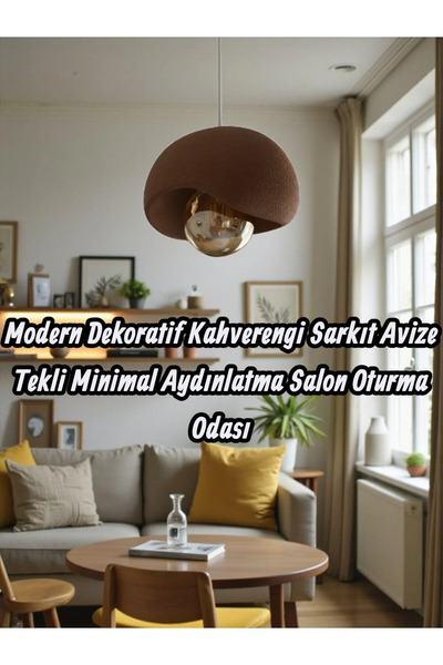 Dropcek eticaret Rustik İskandinav Serisi Beton Görünümlü Sarkıt Çevre Dostu ...