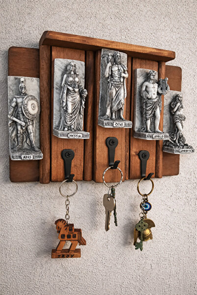GÖKÇEN HOBİ Ares Hestia Zeus Apollo Afrodit Yunan Tanrıları Anahtar Askısı