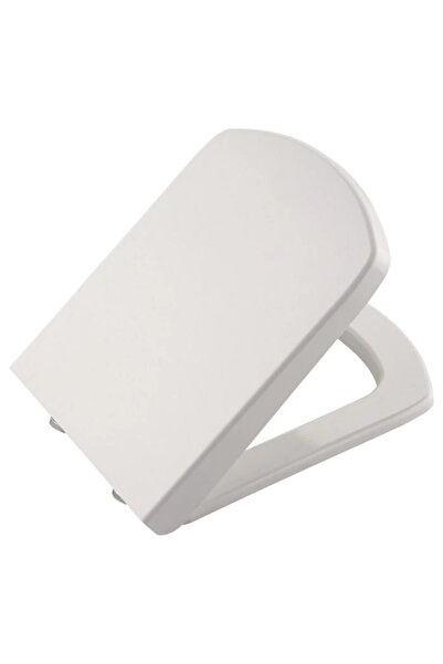 Kanonik Education Scaun de toaletă pătrat de lux premium cu amortizor și înch...