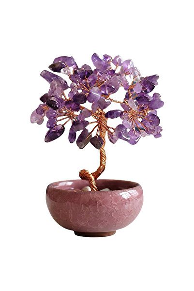 OEM Δέντρο μπονσάι με κρυστάλλους αμέθυστου, παραδοσιακό σύμβολο