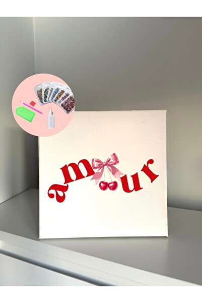 YADA Amour - Rhinestone Kit, Diamond painting, Kristal Taş Yapıştırma 20x20 K...