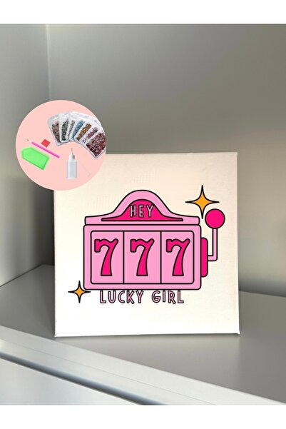 YADA 777 Lucky Girl - Rhinestone Kit, Diamond painting, Kristal Taş Yapıştırm...