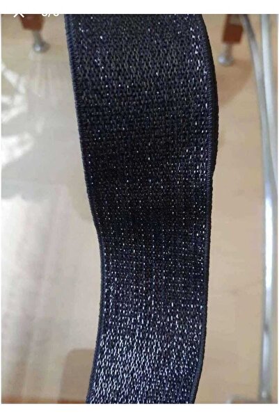 Beyna 5 μέτρα Μαύρο Glitter 3 cm Λάστιχο μέσης και ποδιών - 1 πακέτο