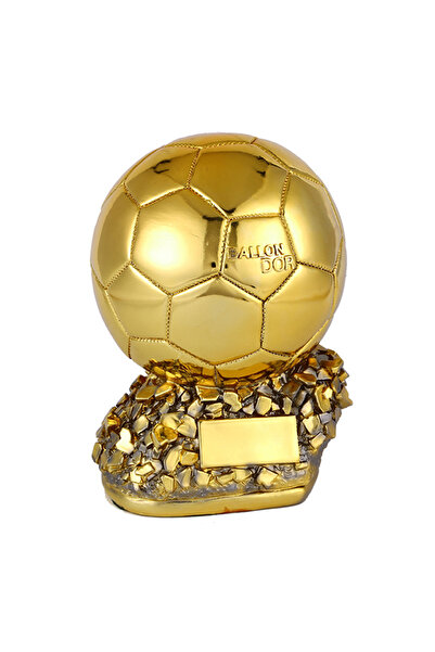 OEM Golden Ball Trophy, resin with gold finish, 24 cm, gold
