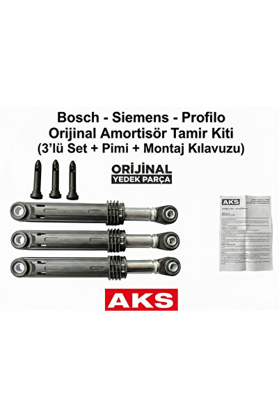 Bosch Çamaşır Makinesi Amortisör 448032 Aksistem Pimli 3 Lü Takım