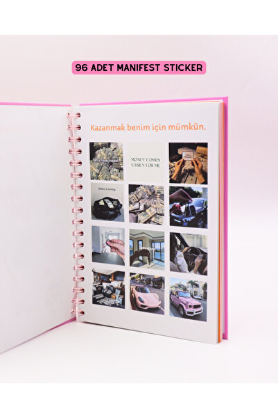 EFBUTİK MANİFESTLE Manifest Günlüğü Ajanda Pembe S2