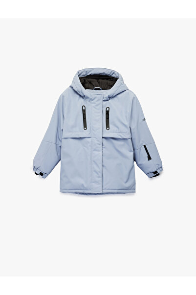 Koton Дългоръкавно палто с качулка и цип