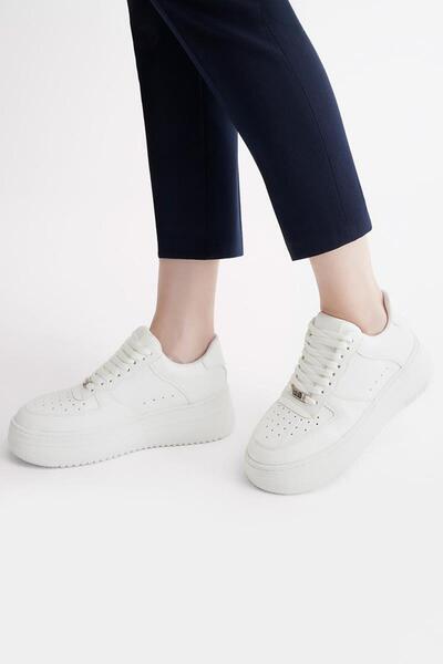 Yaya by Hotiç Λευκά Γυναικεία Αθλητικά Παπούτσια