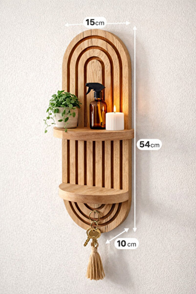 DİNGODAWOODENWORK MDF Duvar Rafı – Dekoratif Tasarım