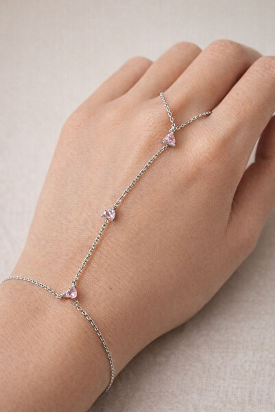 Leo'Stone Pink Zircon Stone Design Women's Şahmeran