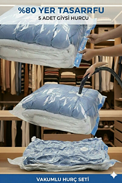 gogidigo aradığın o 5 Adet (50x70)cm Seç&Al Vakumlu Hurç-Vakumlu Poset-Yorgan...
