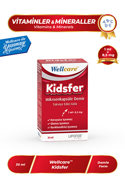 Wellcare Kidsfer Mikroenkapsüle Demir Damla - 30 ml