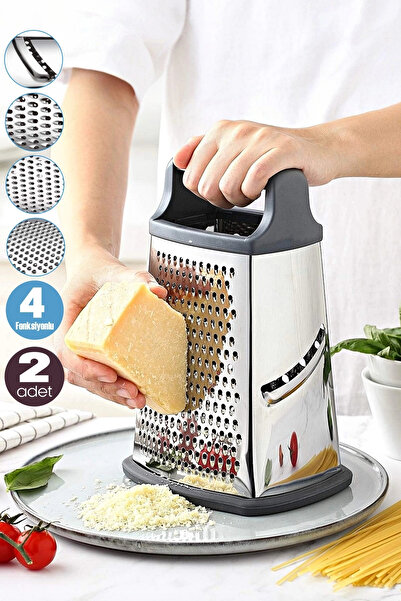 Tilbe Home مبشرة يدوية من الفولاذ مكونة من قطعتين مع قاعدة سيليكون و4 اتجاهات...