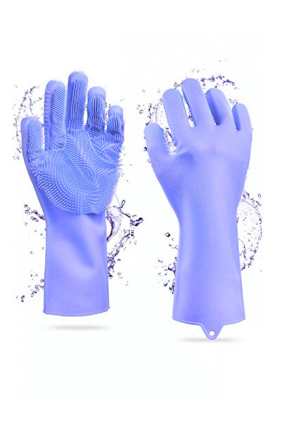 Tilbe Home قفازات غسيل الأطباق، قفازات سيليكون متينة، مقاومة للانزلاق، قفازات...