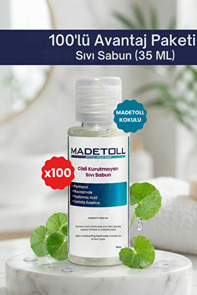 Madetoll Nemlendirici, Tazeleyici, Cildi Kurutmayan Mini Sıvı Sabun 35 ml - 1...