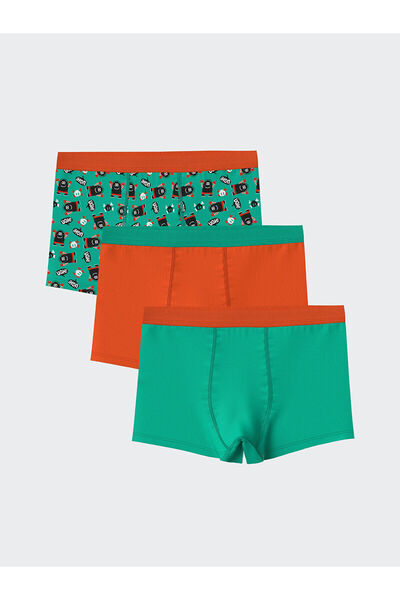 LC Waikiki Özmarka Noua Sezon cu imprimeu Băieți boxeri 3- piese