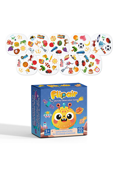 Choice 55 قطعة من ألعاب بطاقات مطابقة الأنماط السريعة، لتدريب الذاكرة والتركي...