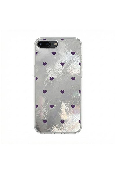 Pro Aksesuar حافظة متوافقة مع هاتف iPhone 7 Plus، حافظة من السيليكون بنمط قلب...