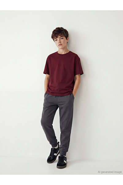 LC Waikiki Ανθρακί ελαστικό στη μέση Φούτερ για αγόρια Jogger