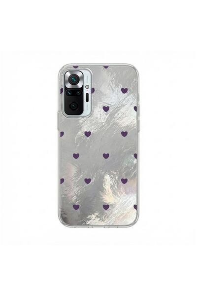 Pro Aksesuar Xiaomi Redmi Note 10S Compatible Case Heart Pattern Silicone Cas...