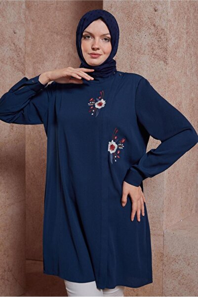 Alvina 20247 Model Flower Patterned Tunic