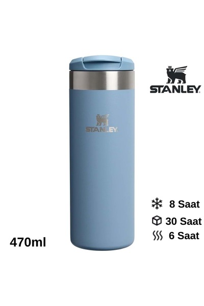 Stanley The Aerolight ™   Transit Mug 0.47L Thermos Cup Flask Blue