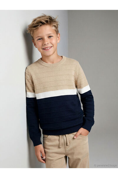 LC Waikiki Pulover pentru băieți Özmarka, nou sezon, cu guler tip crewneck și...