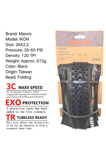 Maxxis Foldable 26X2.2 3C SPEED IKON Mountain Bike Tires26/27.5/29X2.2 2.0 2....