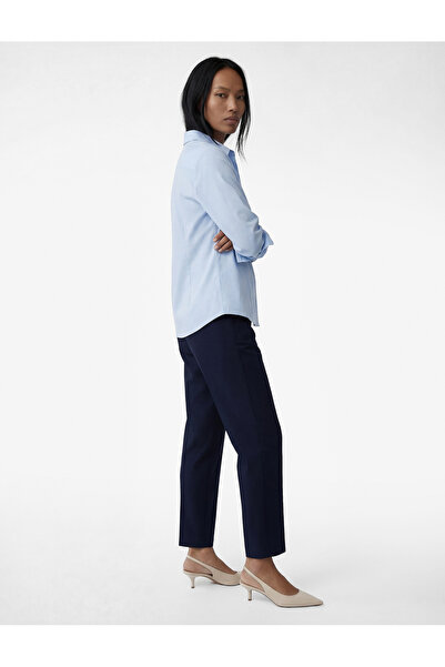 Koton Pantaloni din amestec de viscoză cu buzunare slim fit talie înaltă țiga...