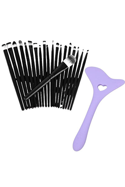 Mercaton Professional Makeup Set with 20 Hypoallergenic Brushes and 4-in-1 Si...