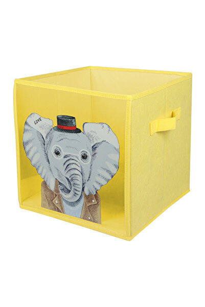 KOÇTAŞ Fil Desenli Pvc Kutu 30x30 cm