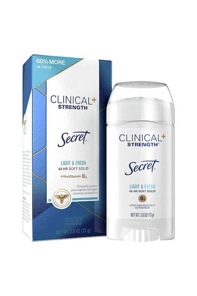 Secret Antiperspirant Clinical Strength Deodorant Stick Light Fresh 45 Gr
