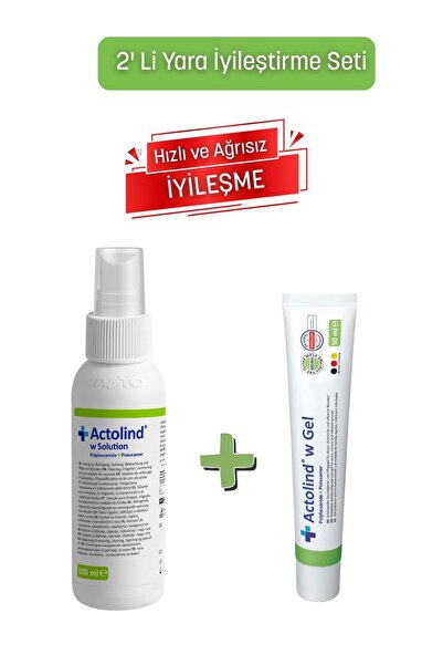 Actolind Yara Bakım Seti 2’li – Jel 50 ml + Solüsyon 100 ml