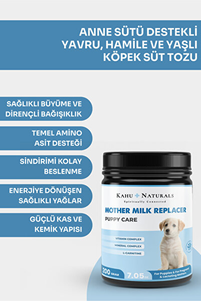 Kahu Naturals Spiritually Connected Puppy Care Milk Replacer, Anne Sütü Deste...