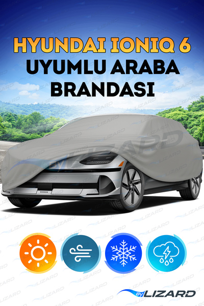 ByLizard Hyundai Ioniq 6 Sedan Waterproof Car Tarpaulin Auto Tarpaulin Car Co...
