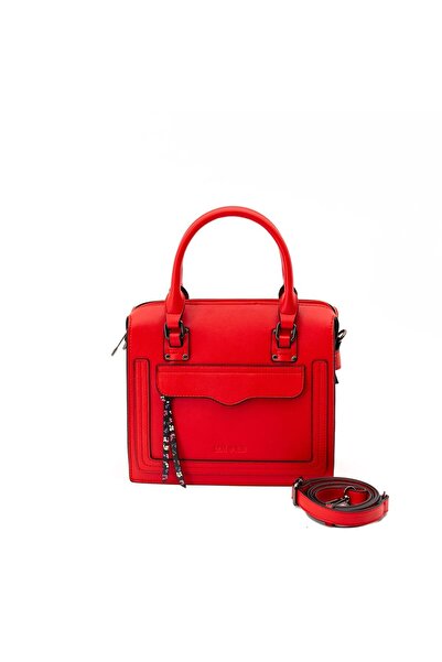 Lamonza Geantă de damă Lamonza Amber nr. 2 26x26x11 cm, 600 gr, roșie