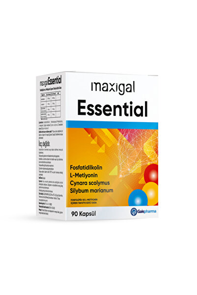 Maxigal مكمل غذائي يحتوي على الفوسفوليبيد الأساسي والـ إل-ميثيونين 90 كبسولة