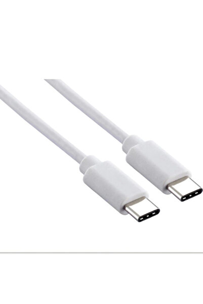 DIGI Dıgı Type C Kablo İki Ucu Type C USB C Kablo 1 Metre Beyaz