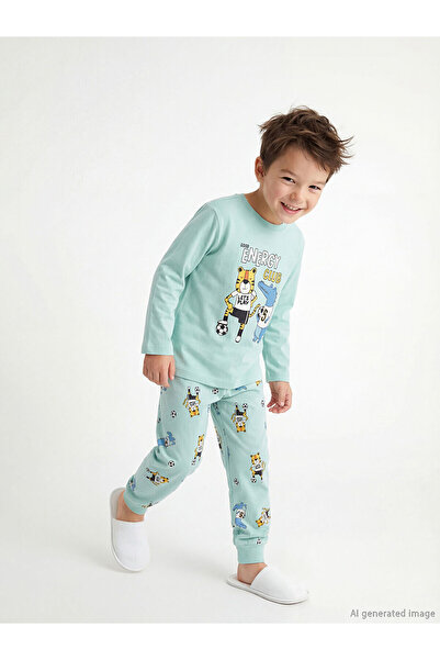 LC Waikiki Hilfa Новий сезон Велосипедна комір з принтом Піжама для хлопчиків