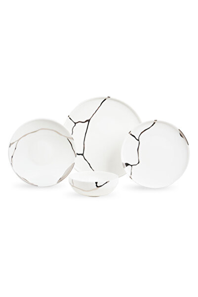 Leggno Chester Premium Silver Yemek Takımı 24 Parça