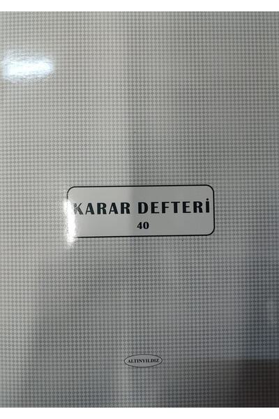 altıyıldız Decision Notebook Cardboard Cover 40 Sheets Numbered