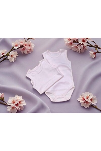 RYZE ÇOCUK Double Sleeveless Premature Baby Romper Body Pink
