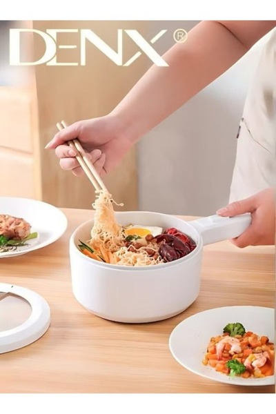 Generic طنجرة كهربائية صغيرة من دينكس سعة 2 لتر مع قدر بخار، 700 واط، طنجرة ك...