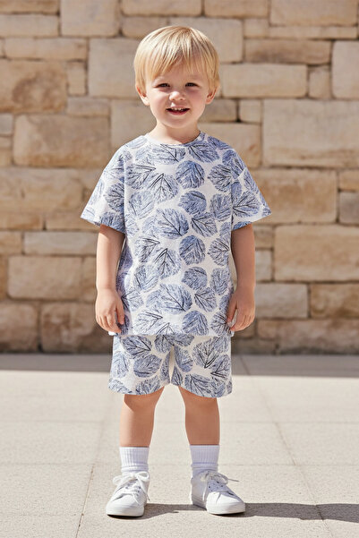 LUESS Σετ σορτς μπλουζάκι με σχέδια για αγόρια