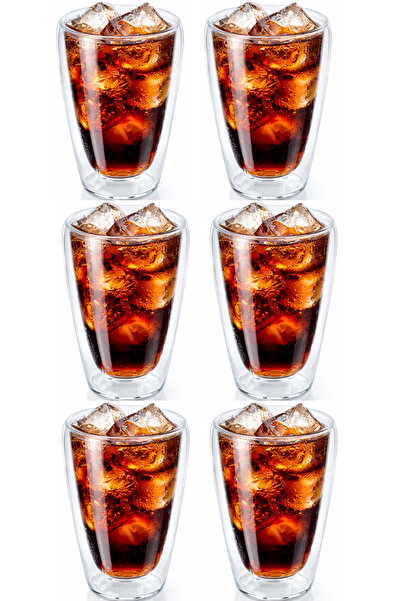 Kitchen Design Lab Çift Cidarlı Uzun Bardak 400 ml Su, Meşrubat, Nescafe, Lat...