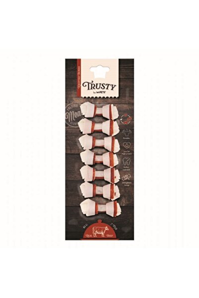 M-PETS 19046499 TRUSTY BEEF DÜĞÜMLÜ KEMİK 7Lİ 84GR/6,4CM