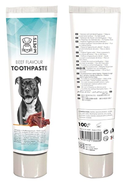 M-PETS M Pets Köpekler İçin Biftek Aromalı Diş Macunu 100Gr