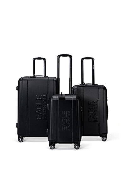EAGLE EXPRESS Patron ABS Hard Trolley Luggage Set - 3 Pieces (20/24/28 Inch) ...