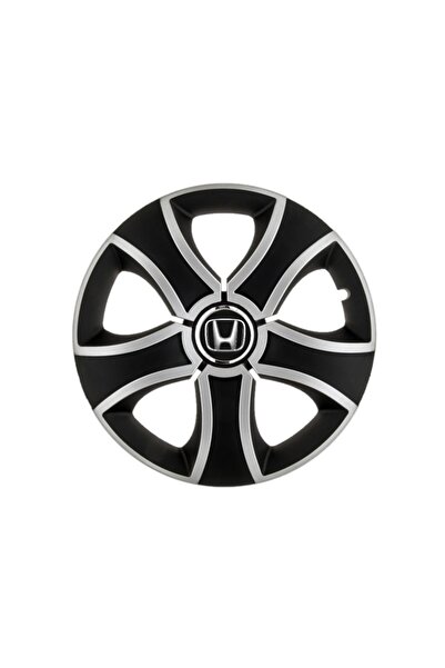 Autohelix MSA Set de 4 capace de jantă Bis Gri-Negru R15 pentru gama auto Honda