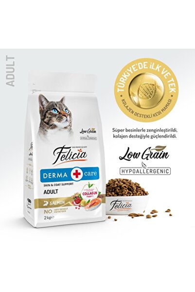 Felicia Kolajenli Somonlu Az Tahıllı Yetişkin Kedi Maması 2 Kg
